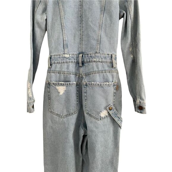 NWT Retrofete Cora Denim Jumpsuit XS - Picture 12 of 16